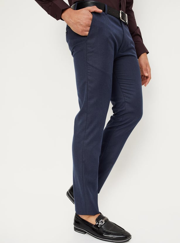 Buy Men Solid Ultra Slim Fit Formal Trousers Online At Just Rs 999 0