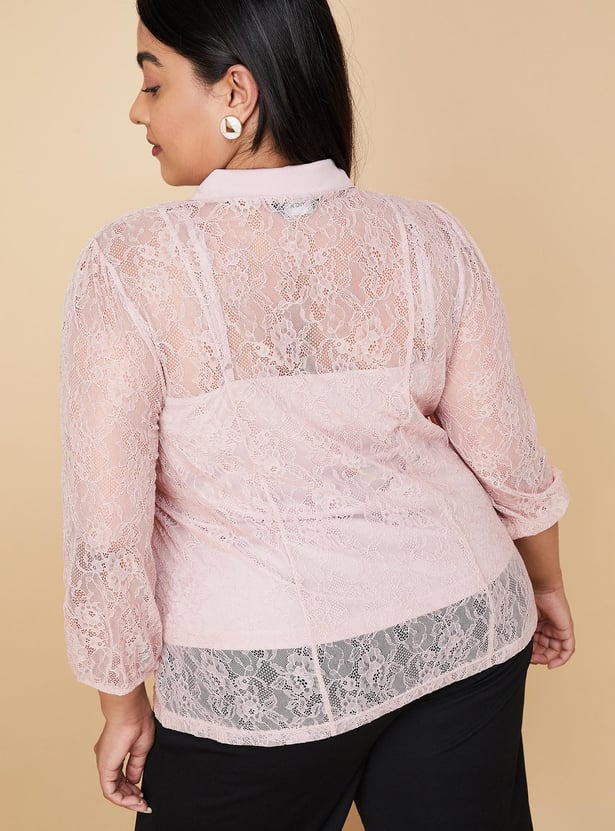 Buy Women Lace Blouse With Camisole Online At Just Rs 1199 0