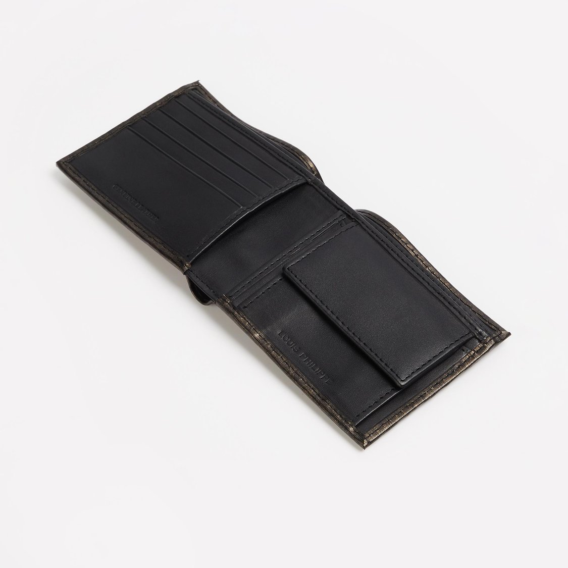 Buy LOUIS PHILIPPE Men Solid Leather Bi-Fold Wallet from Louis