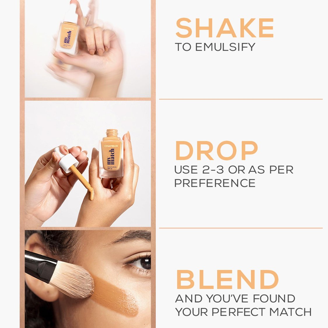 CHAMBOR My Match Skin Fusion Warm Serum Foundation - 504 - 20ml