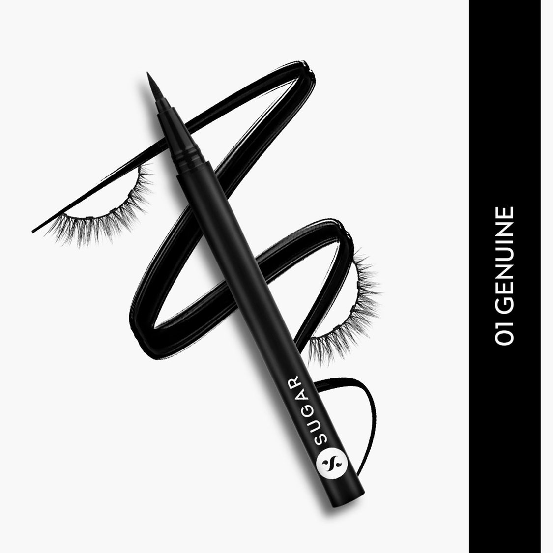 SUGAR Maximeyes Drama Magnetic Eyelashes Eyeliner - 01 Genuine - 3ml