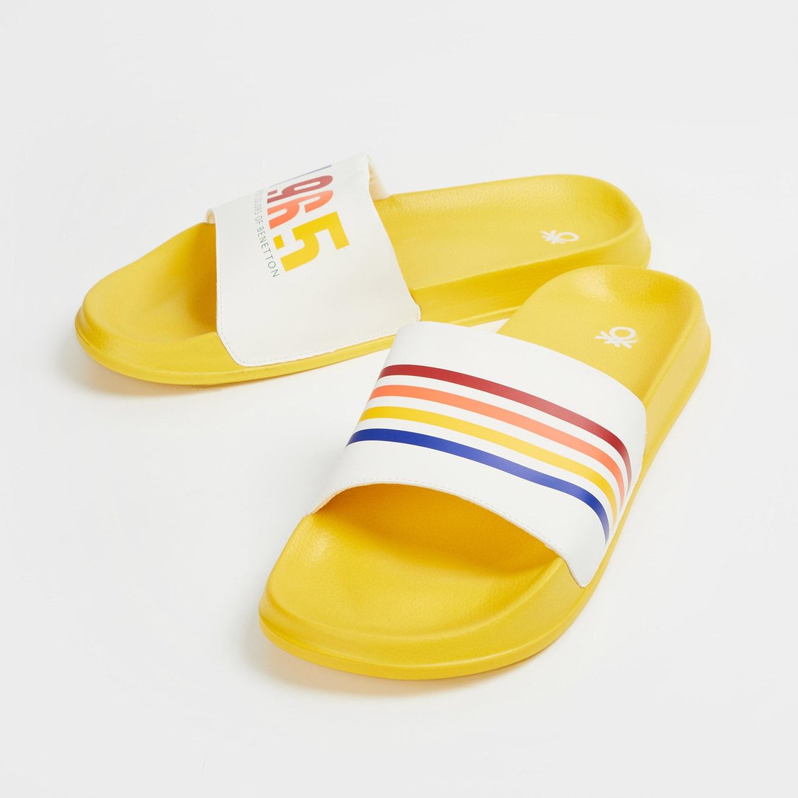 UNITED COLORS OF BENETTON Men Printed Sliders