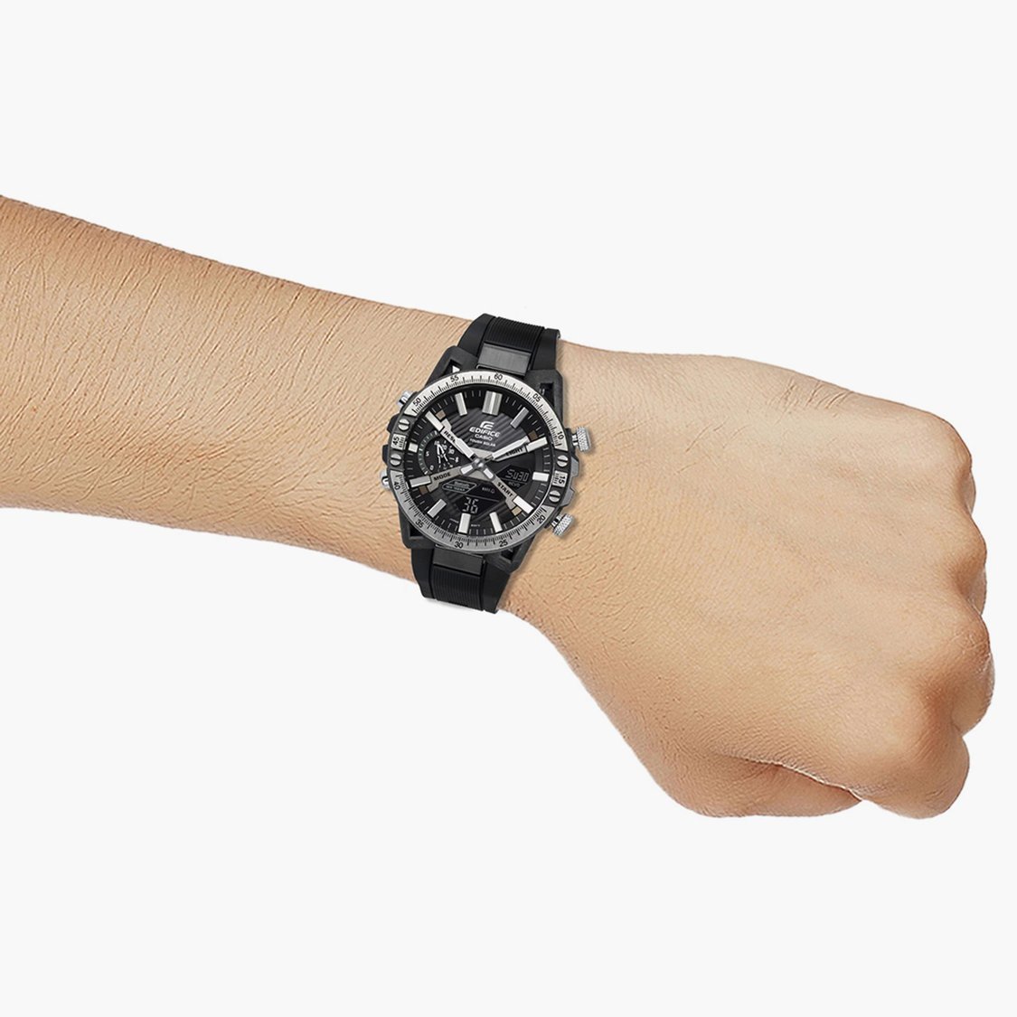 CASIO Edifice Men Analog-Digital Watch with Resin Strap - ED588
