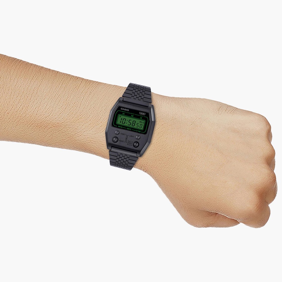 CASIO Youth Unisex Digital Watch with Metal Strap - D325
