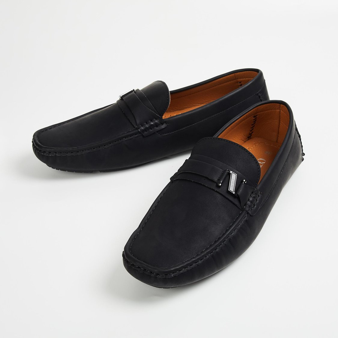 CODE Men Moc Toe Bit Loafers