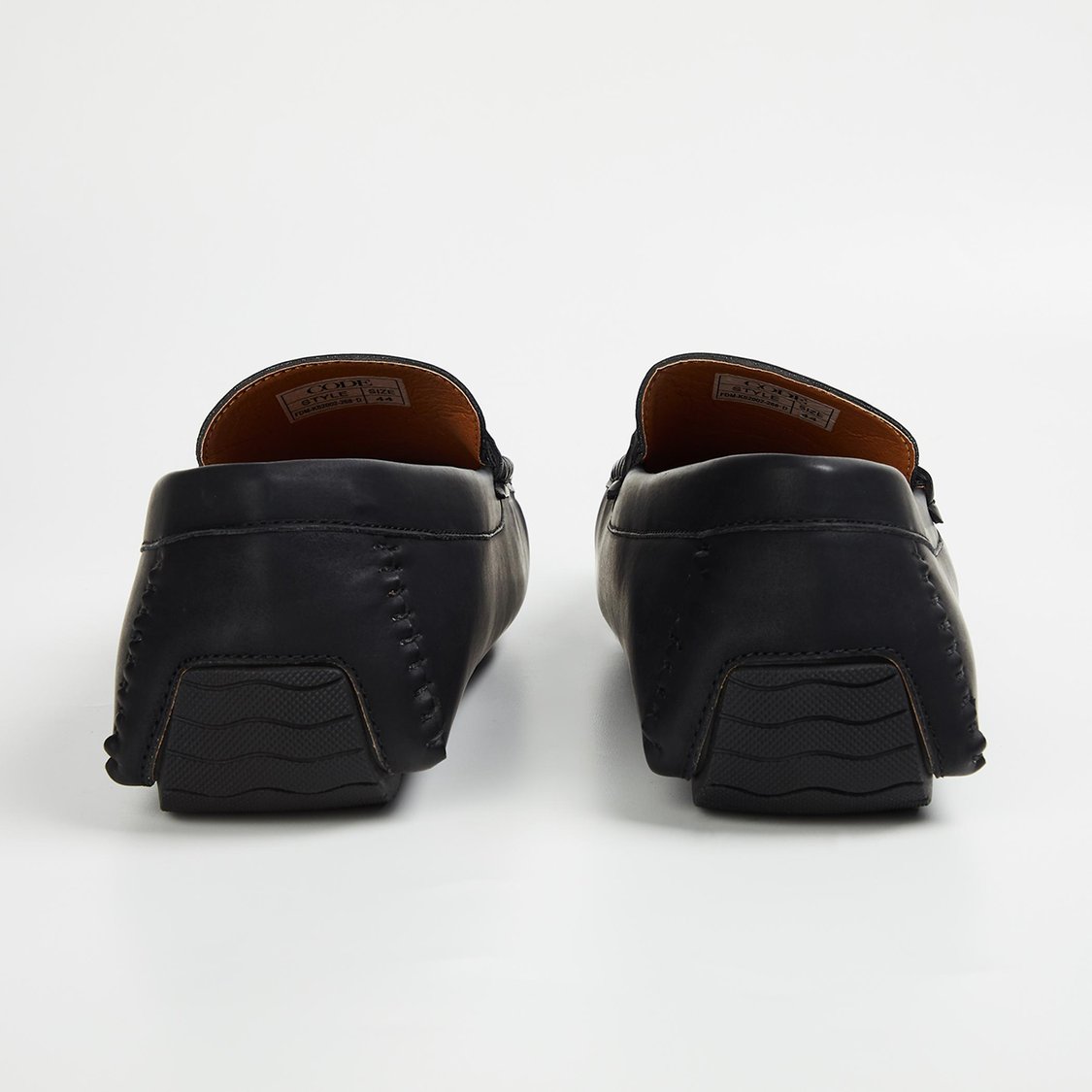 CODE Men Moc Toe Bit Loafers