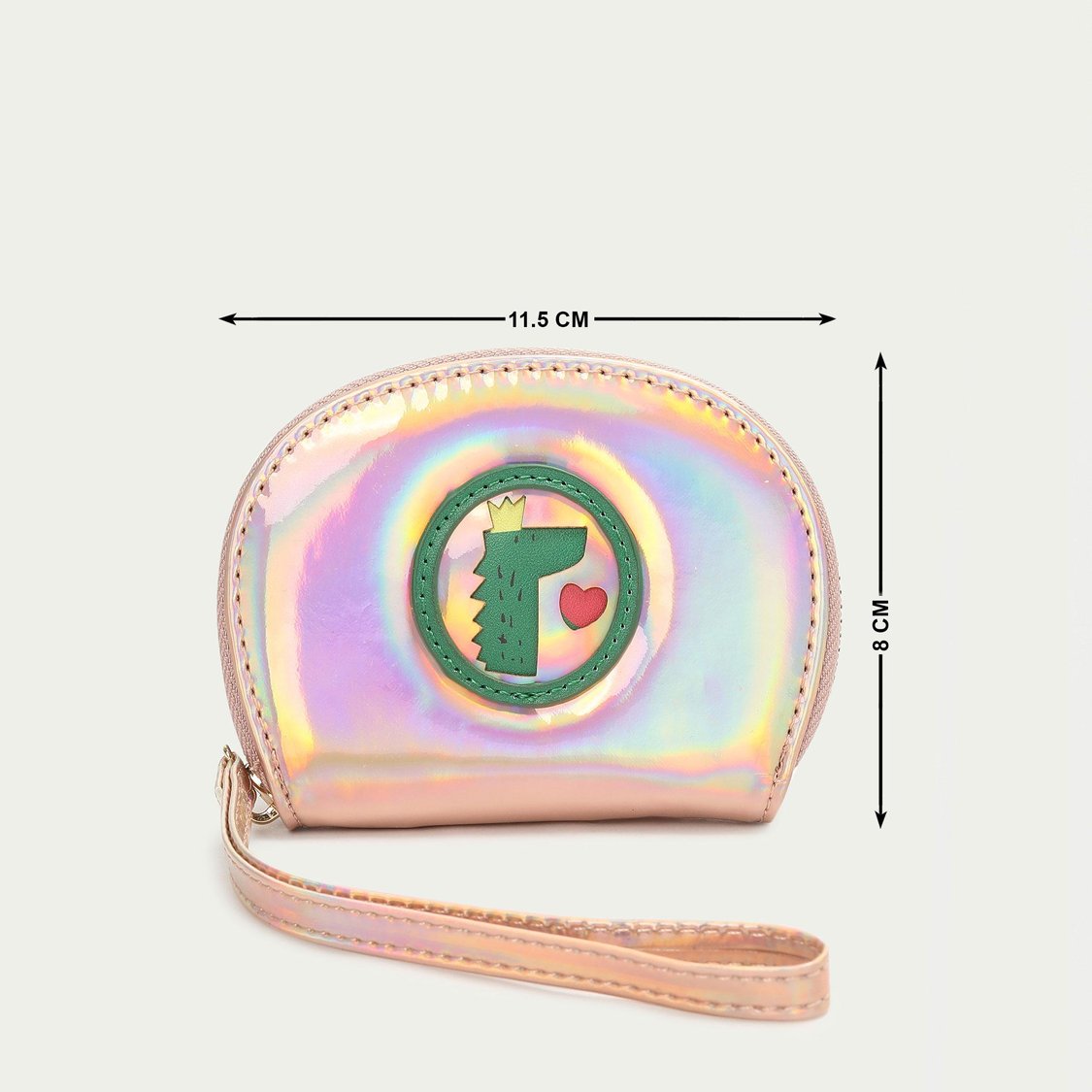 GINGER Women Applique Zip-Around Accordion Wallet