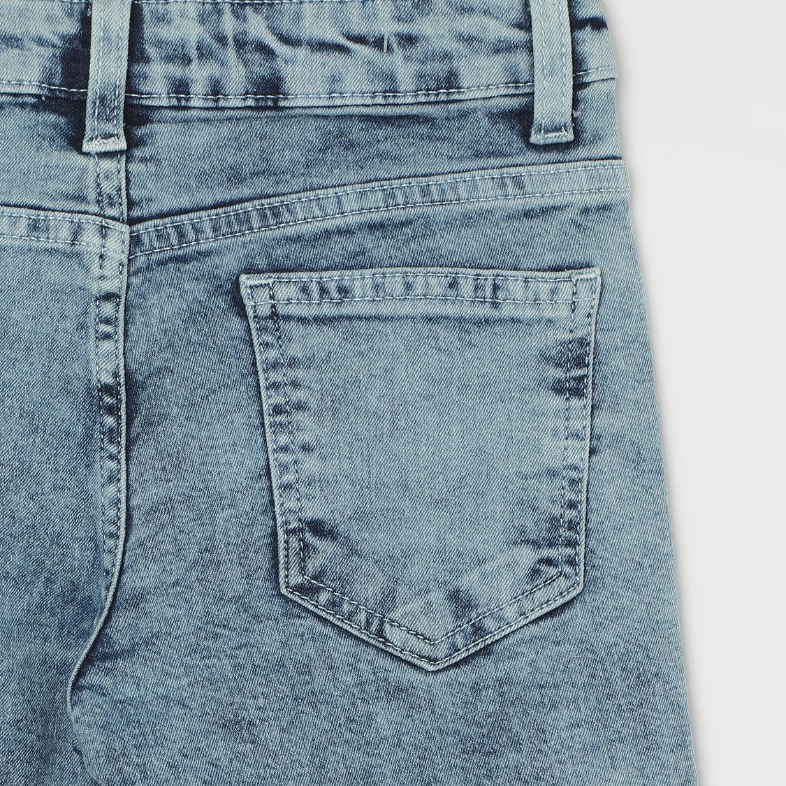 FAME FOREVER Boys Slim Fit Embossed Jeans
