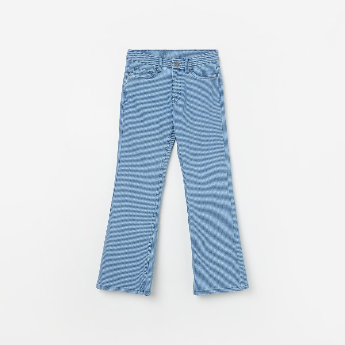 FAME FOREVER Girls Striped Bootcut Jeans