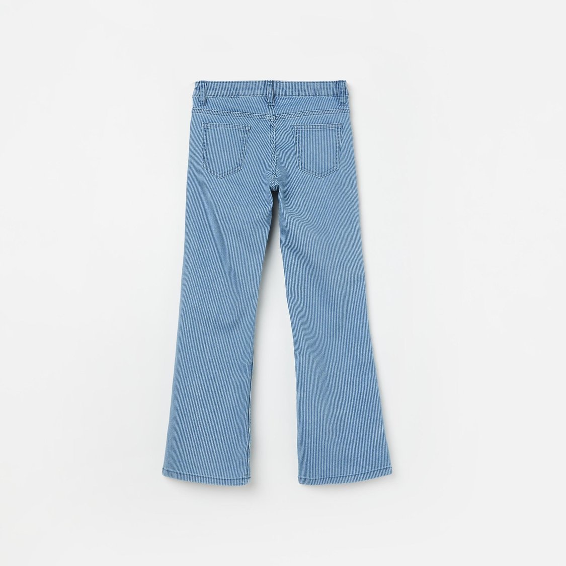 FAME FOREVER Girls Striped Bootcut Jeans