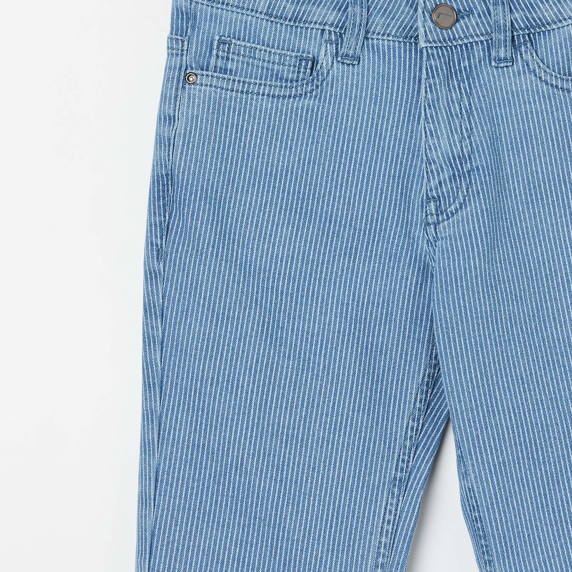 FAME FOREVER Girls Striped Bootcut Jeans