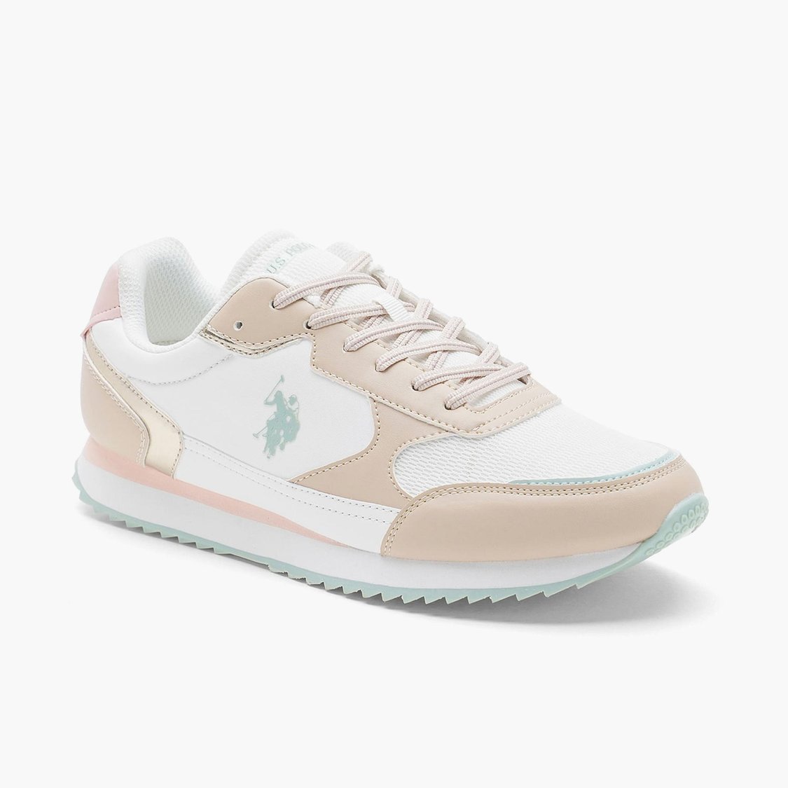 U.S. POLO ASSN. Women Alora Colourblocked Sneakers