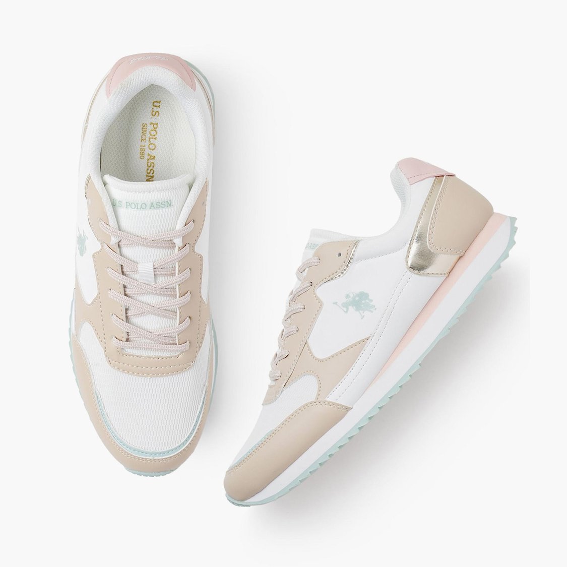 U.S. POLO ASSN. Women Alora Colourblocked Sneakers