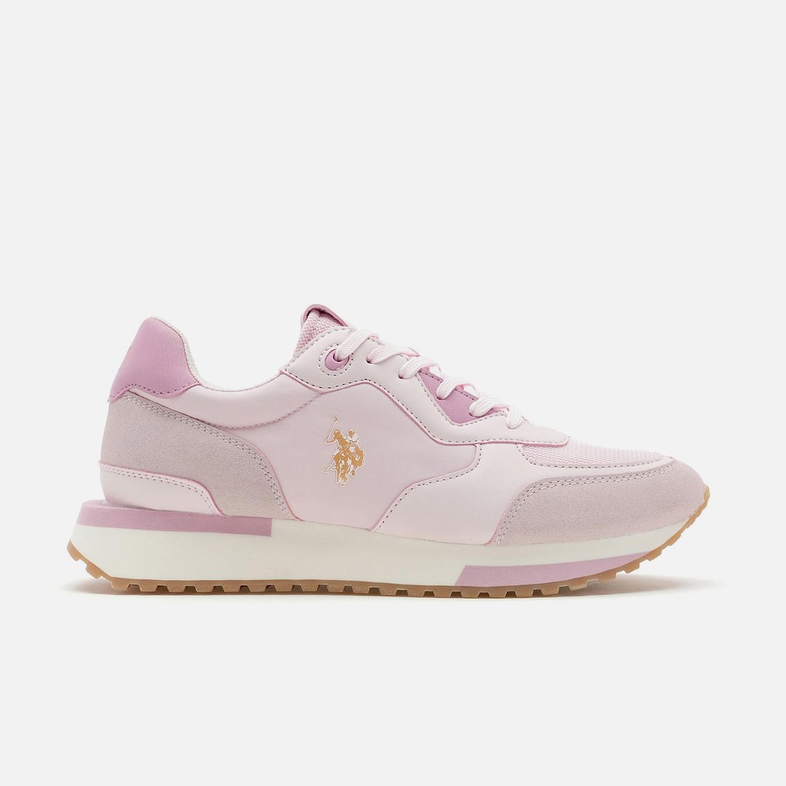 U.S. POLO ASSN. Women Colourblocked Lace-Up Sneakers
