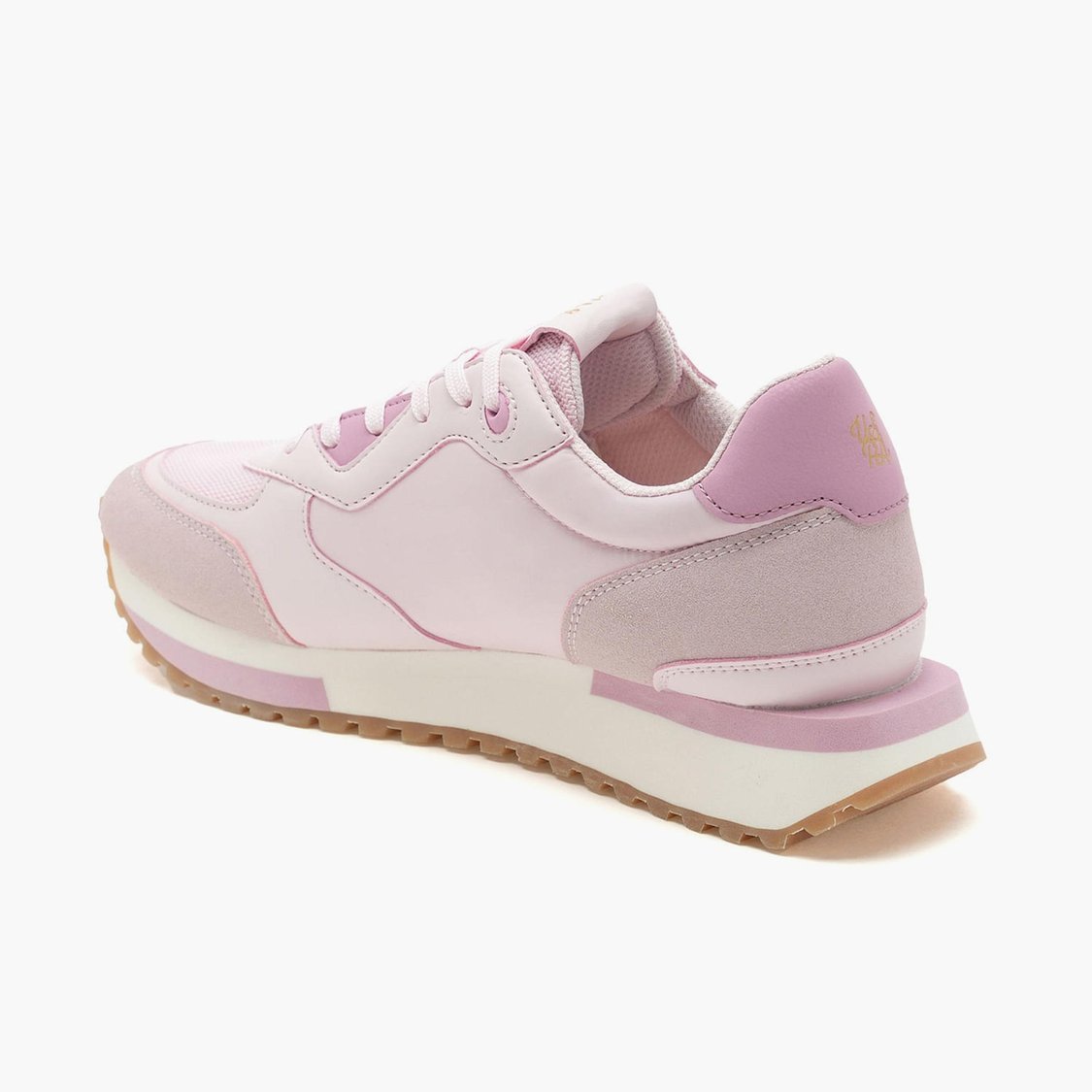U.S. POLO ASSN. Women Colourblocked Lace-Up Sneakers