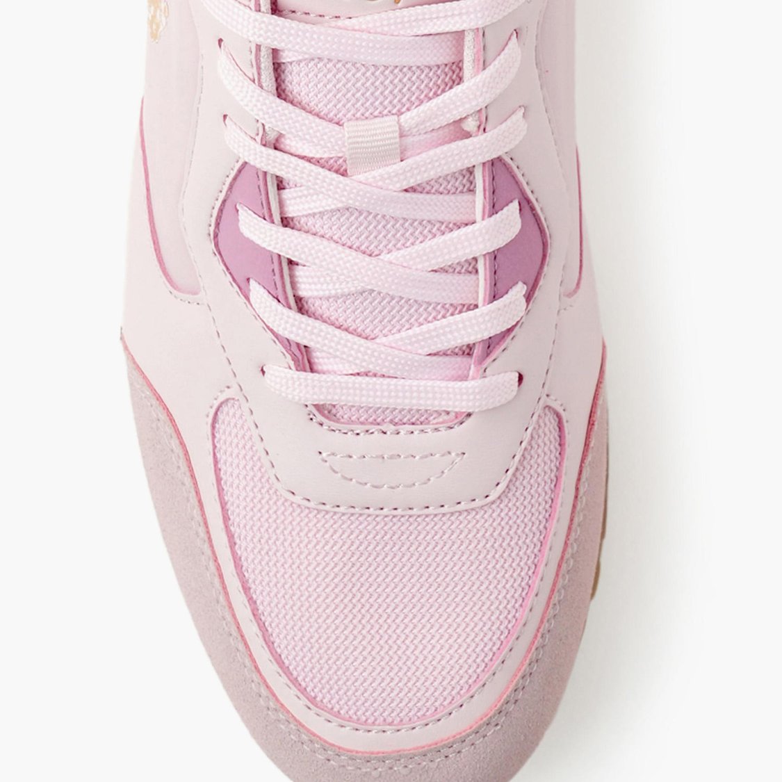 U.S. POLO ASSN. Women Colourblocked Lace-Up Sneakers