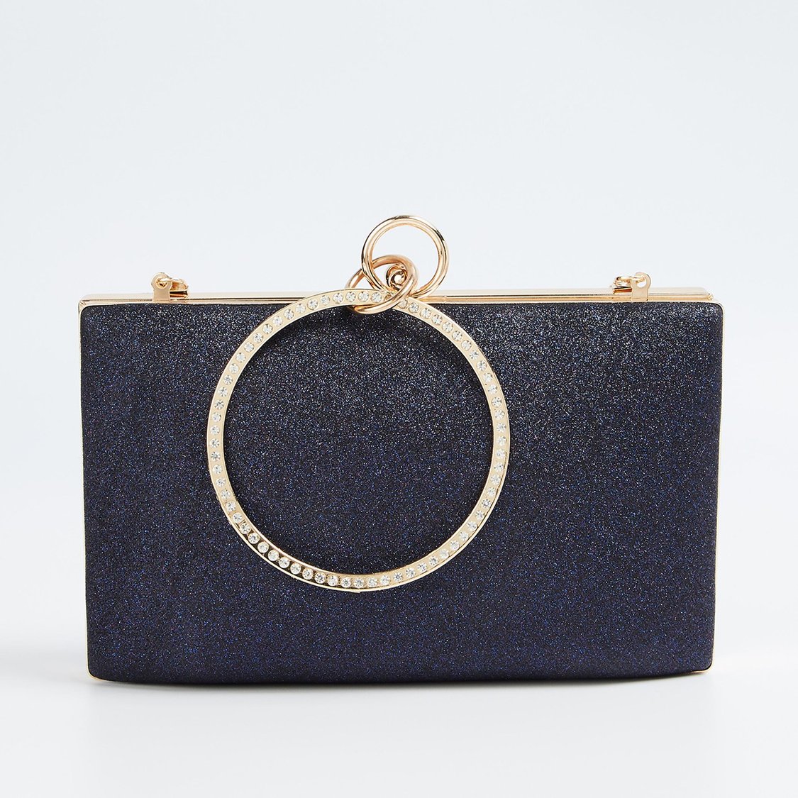 CODE Women Embellished Minaudiere Clutch