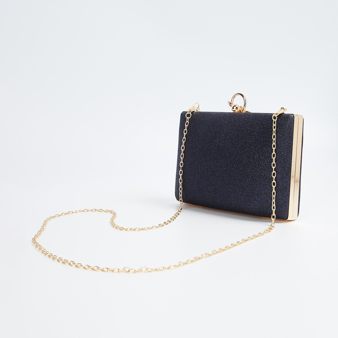 CODE Women Embellished Minaudiere Clutch