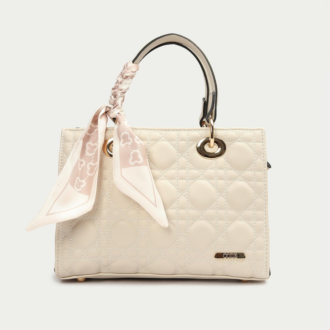 CODE Women Quilted Handheld Bag