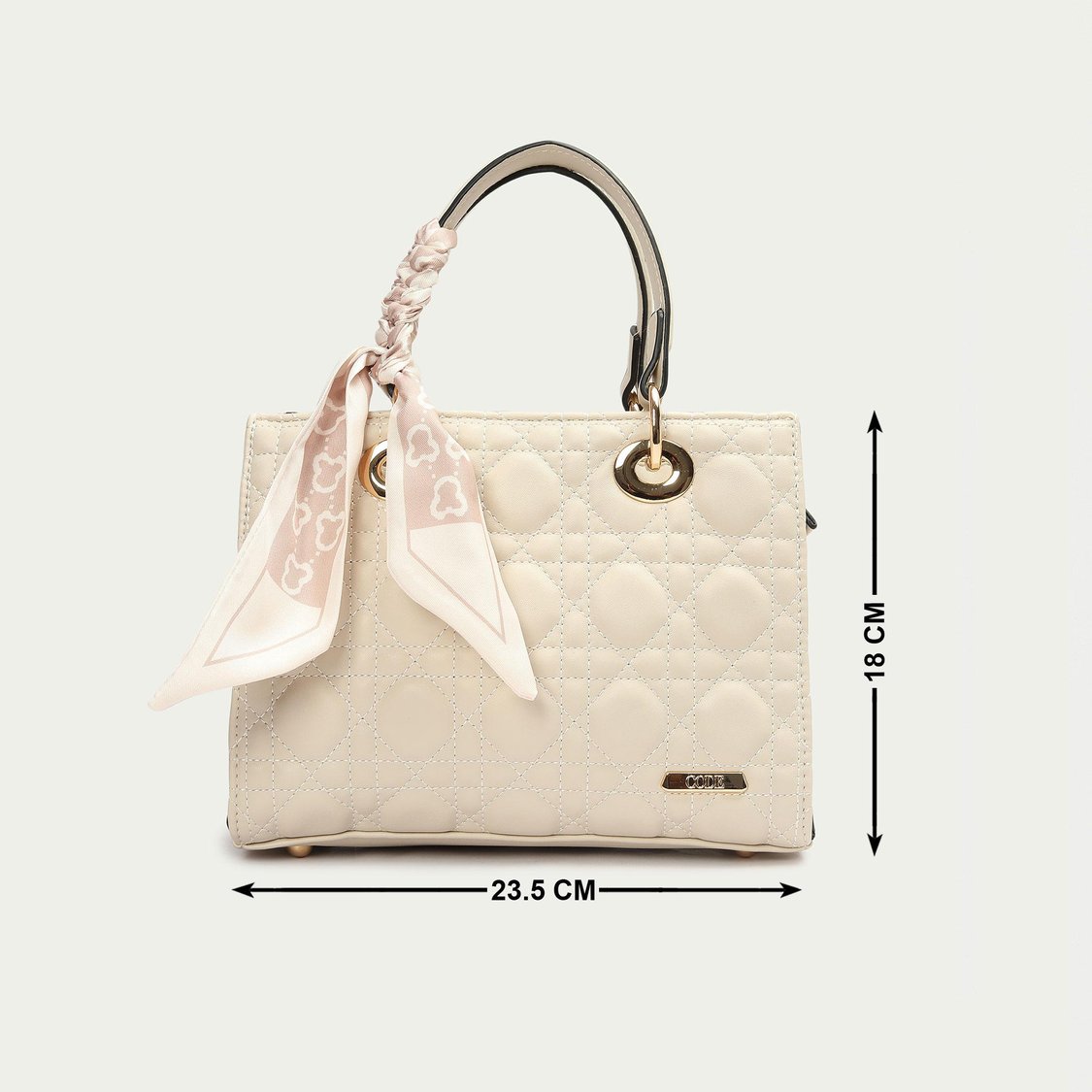 CODE Women Quilted Handheld Bag