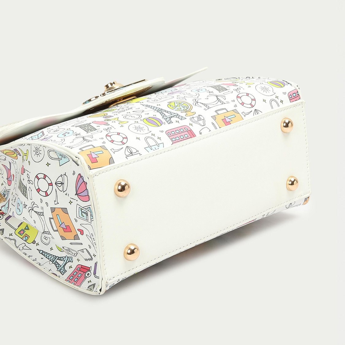 GINGER Women Grafitti Printed Handheld Bag