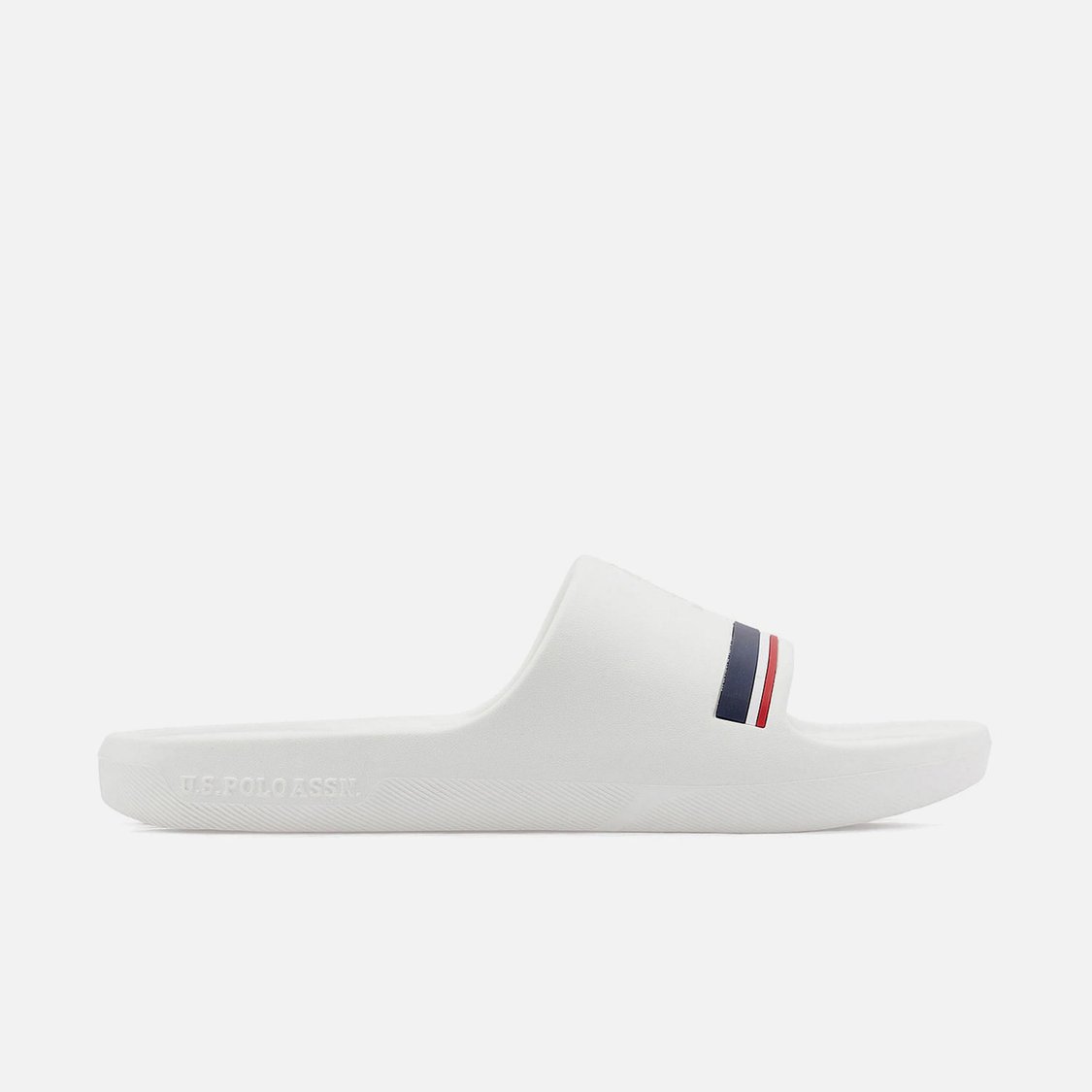 U.S. POLO ASSN. Men Striped Embossed Sliders