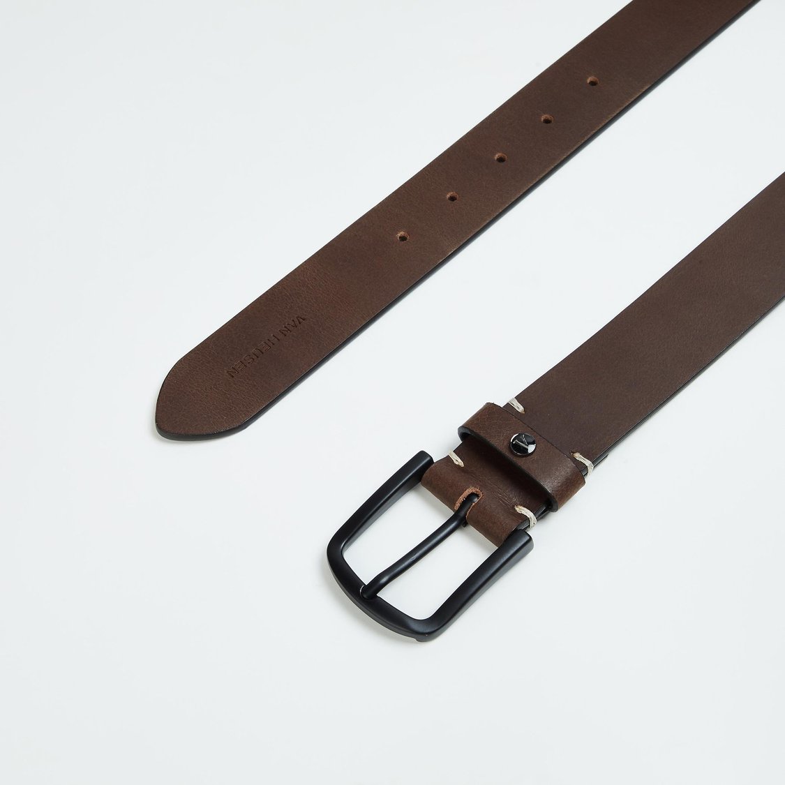 VAN HEUSEN Men Solid Casual Leather Belt