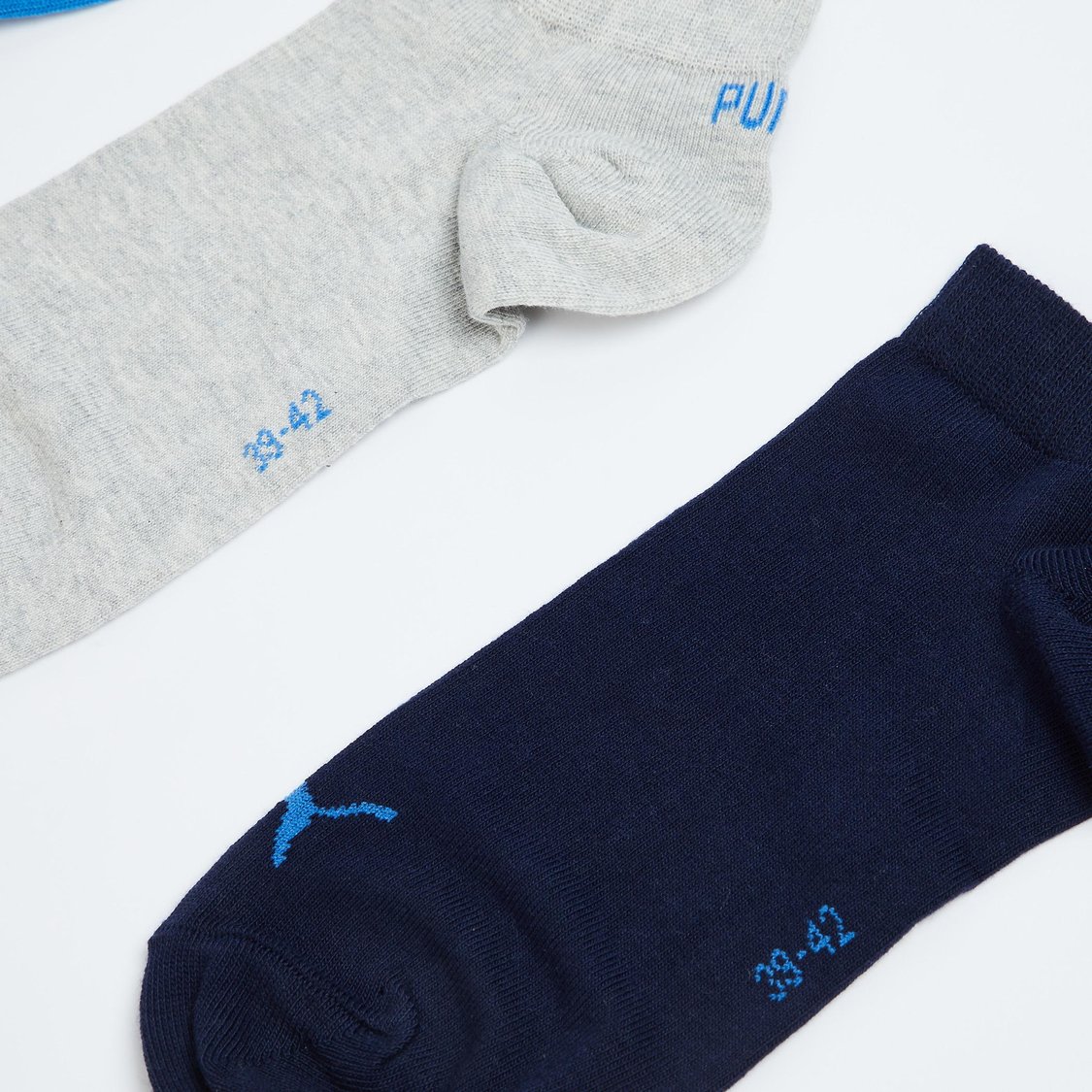 PUMA Men Assorted Ankle-Length Socks - Pack of 3