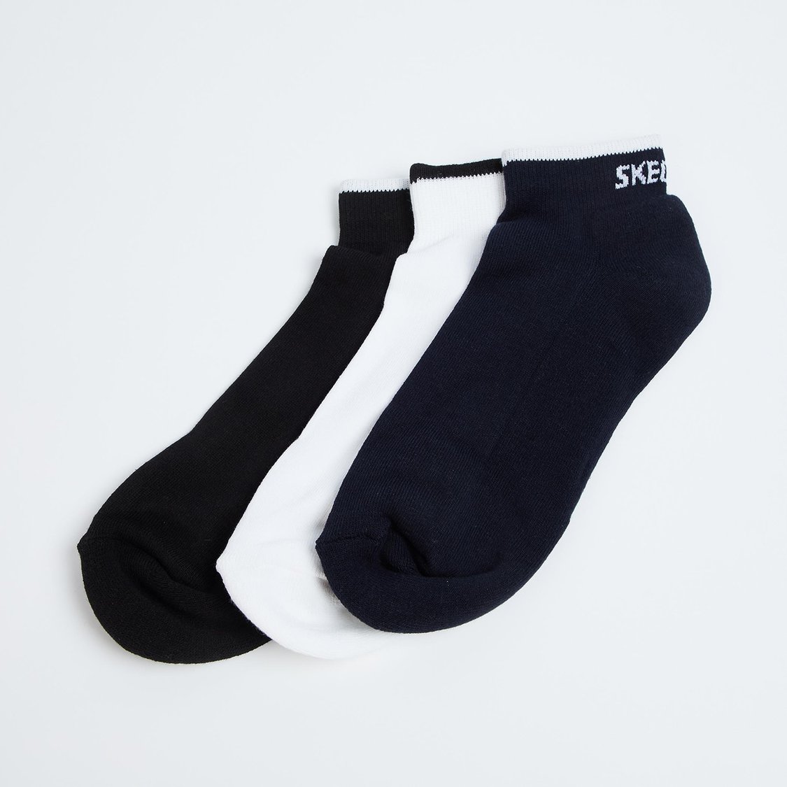 SKECHERS Men Assorted Ankle Length Socks - Pack of 3