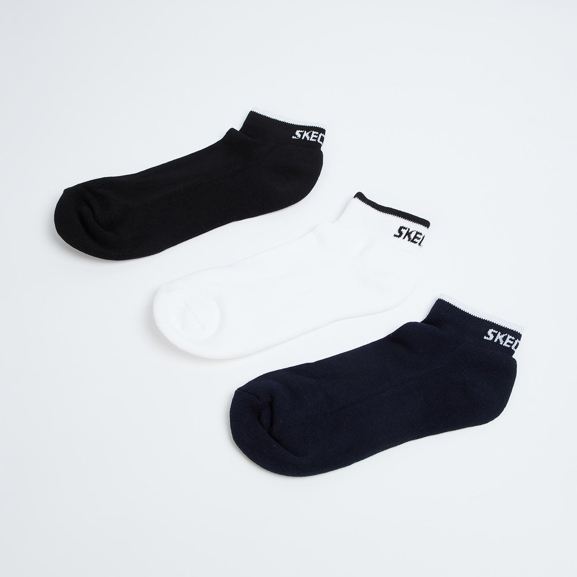 SKECHERS Men Assorted Ankle Length Socks - Pack of 3