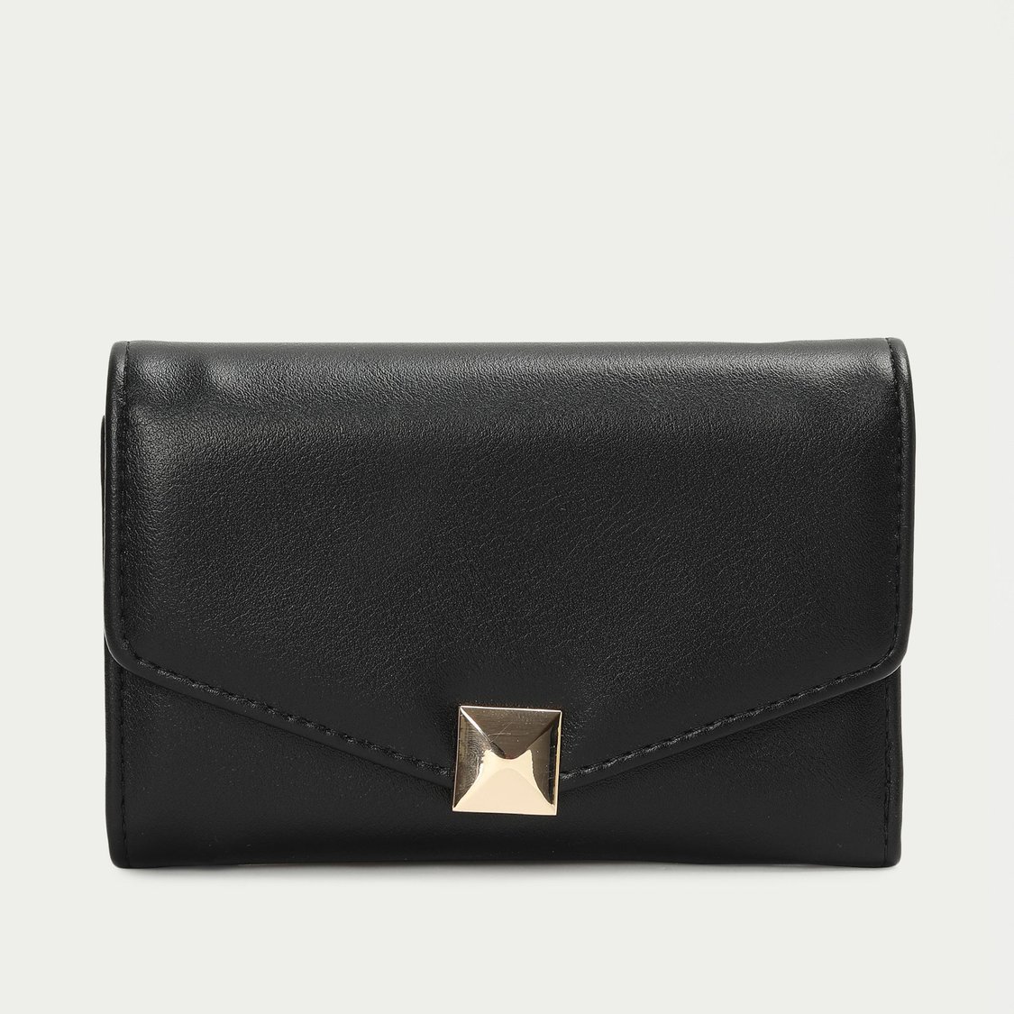 GINGER Women Solid Push-Button Mini Wallet