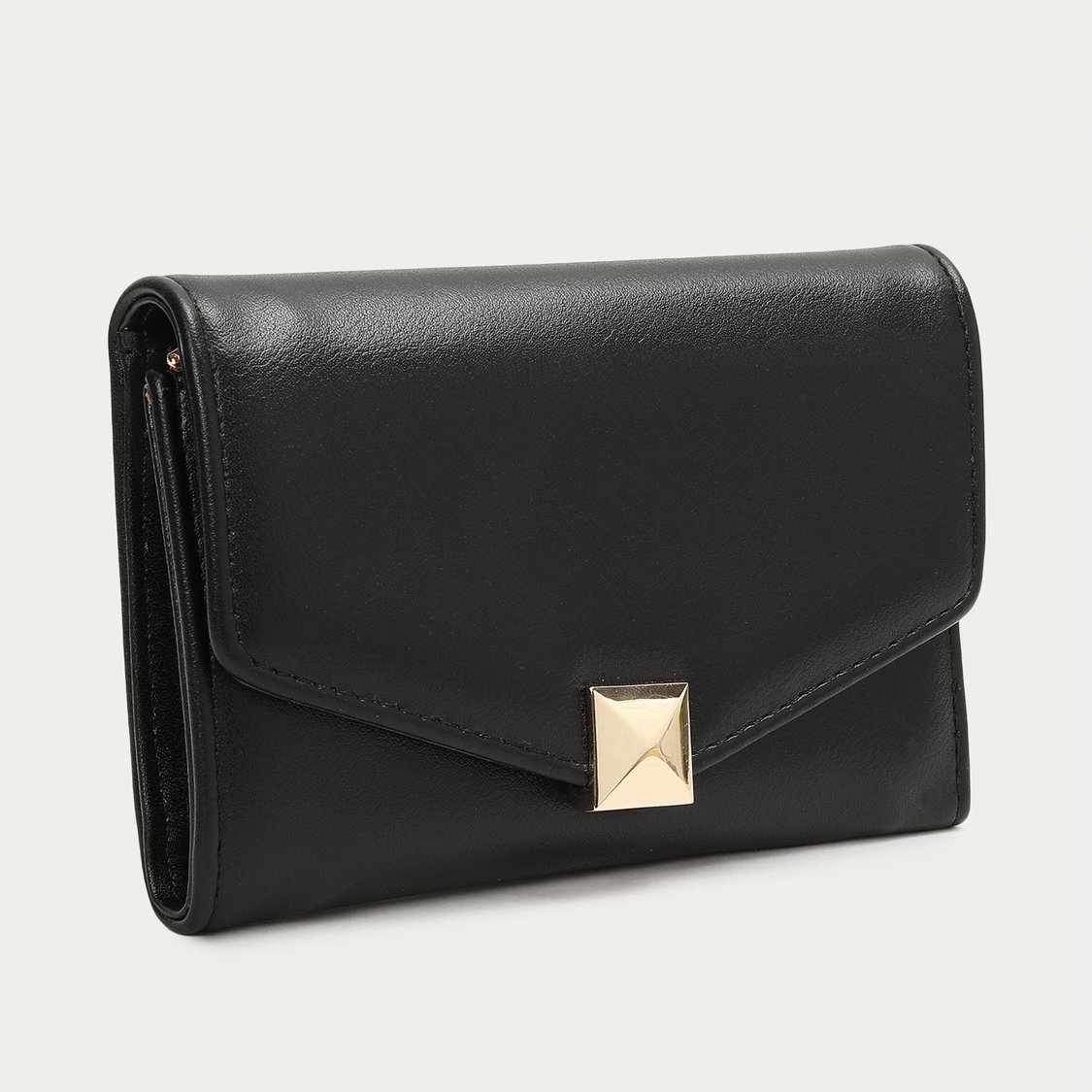 GINGER Women Solid Push-Button Mini Wallet