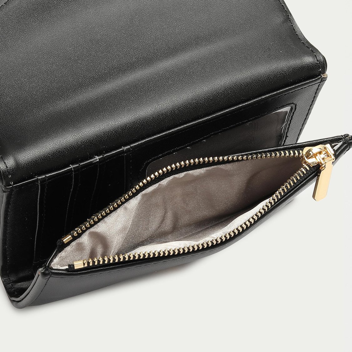 GINGER Women Solid Push-Button Mini Wallet
