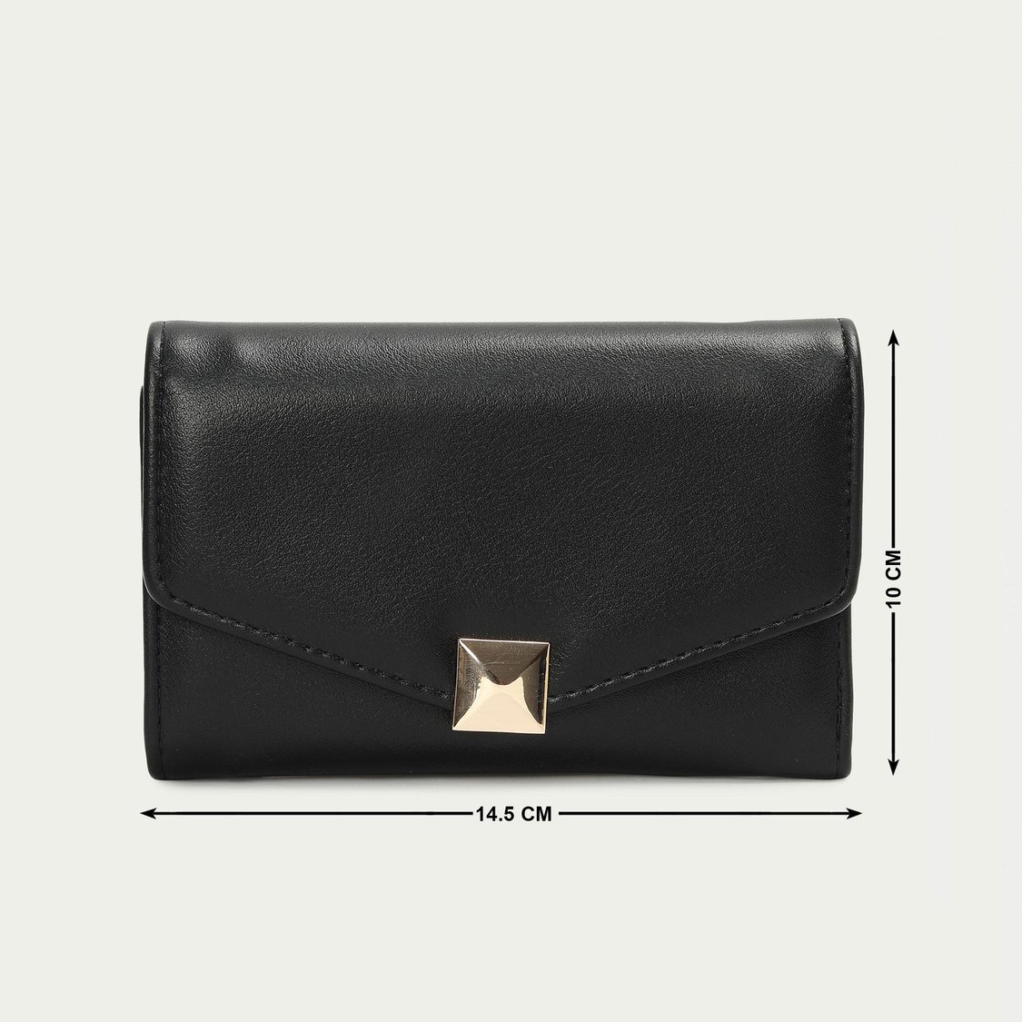 GINGER Women Solid Push-Button Mini Wallet