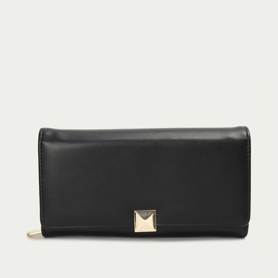 GINGER Women Solid Push-Button Wallet