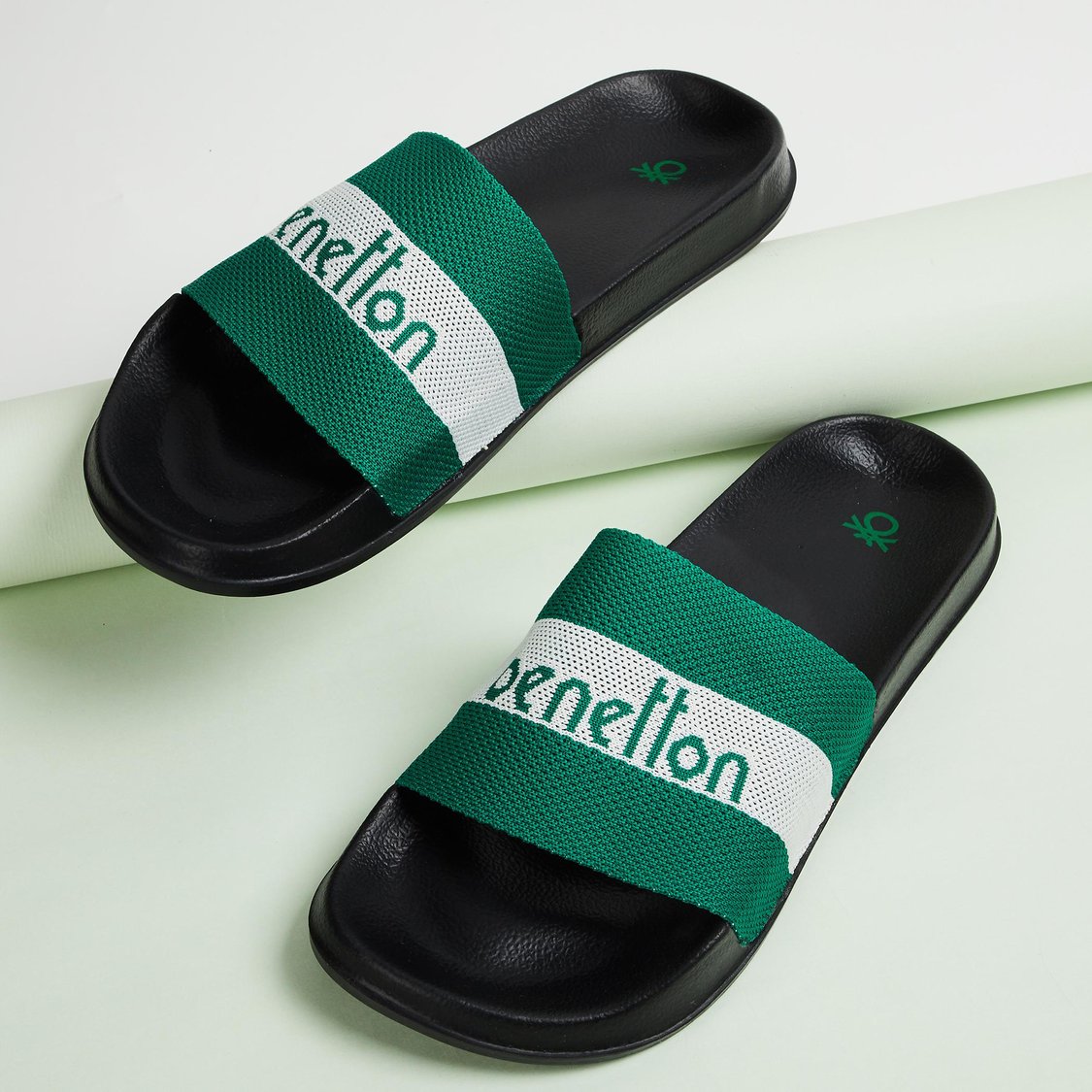 UNITED COLORS OF BENETTON Men Printed Sliders