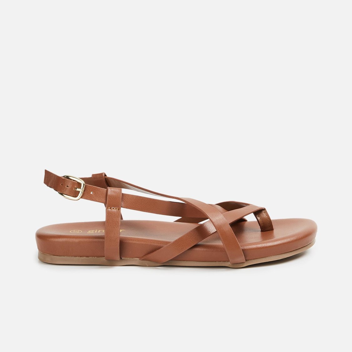 Buy GINGER Women Solid Flat Sandals from Ginger at just INR 1499.0