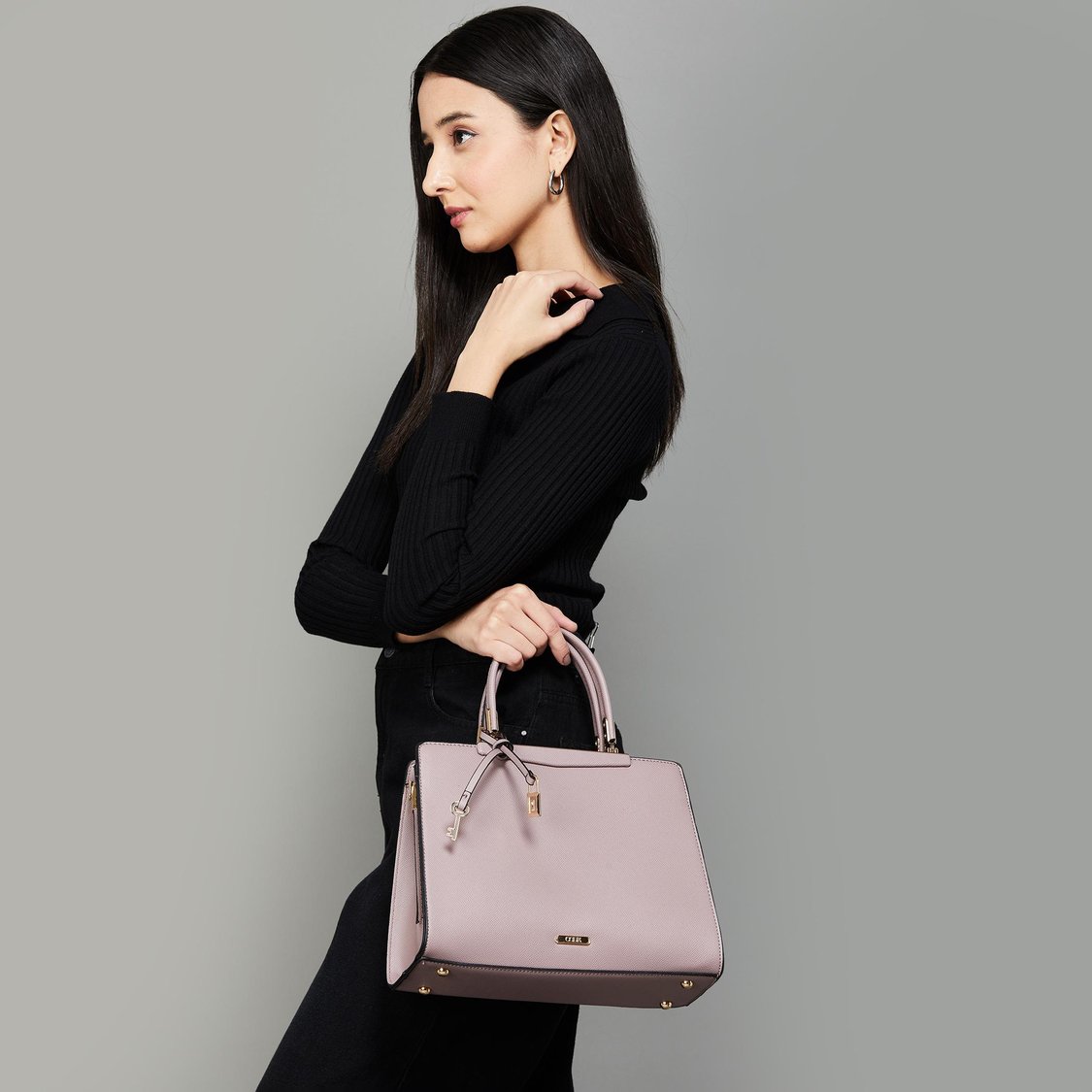 CODE Women Textured Handheld Bag