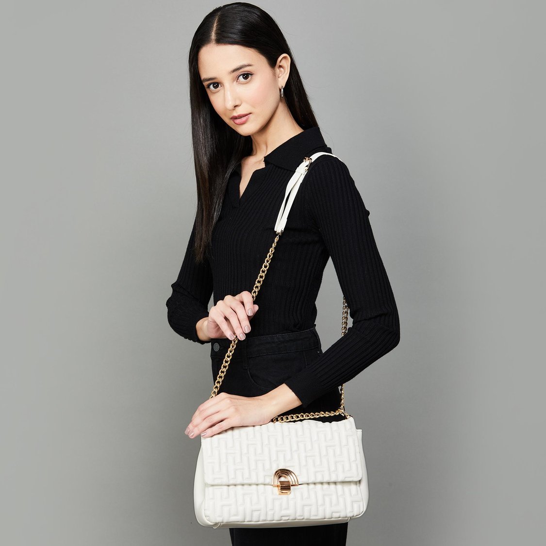 CODE Women Quilted Shoulder Bag
