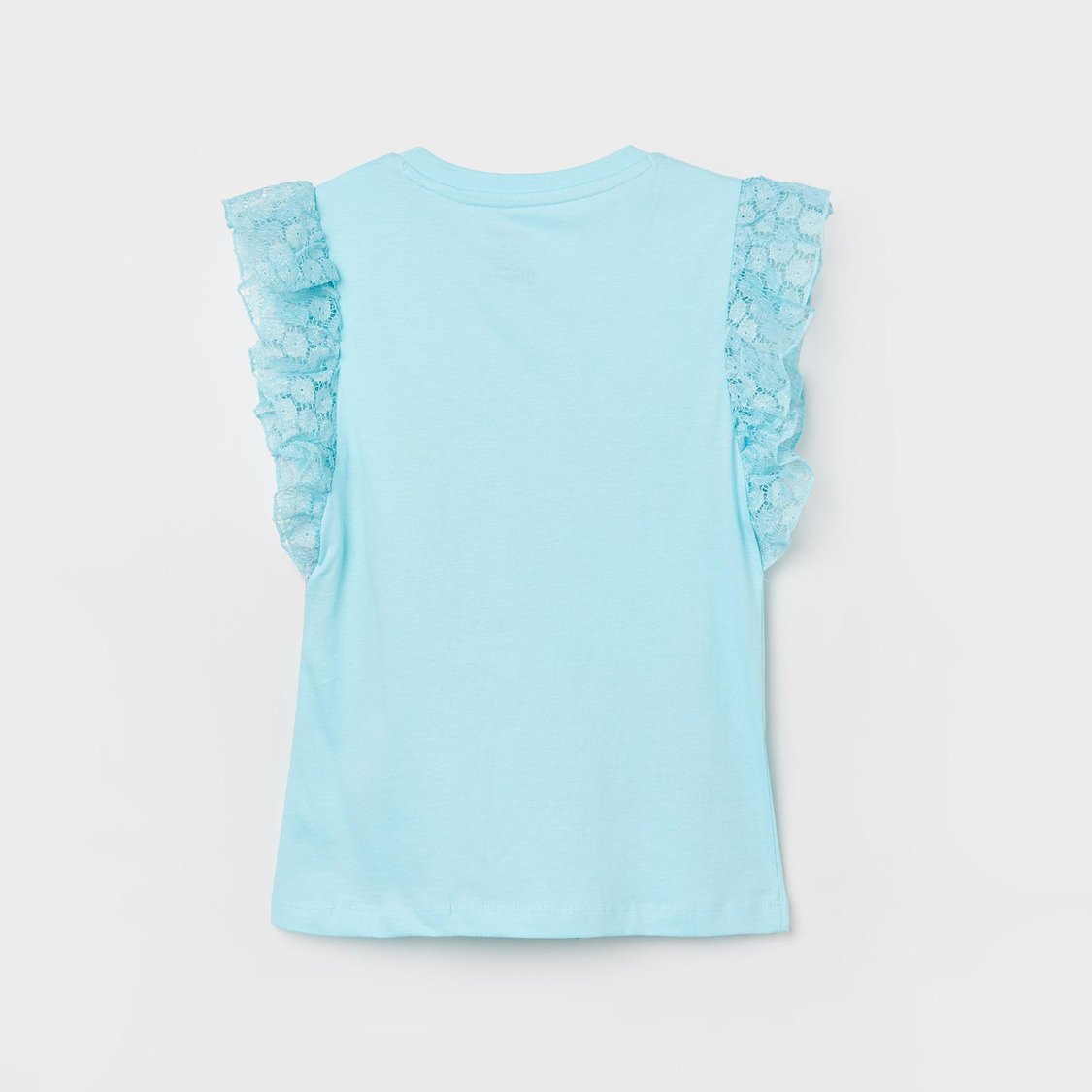 KIDSVILLE Girls Little Mermaid Lace Sleeve Top