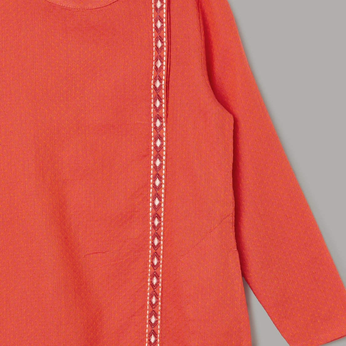 MELANGE Boys Solid Straight Kurta Set