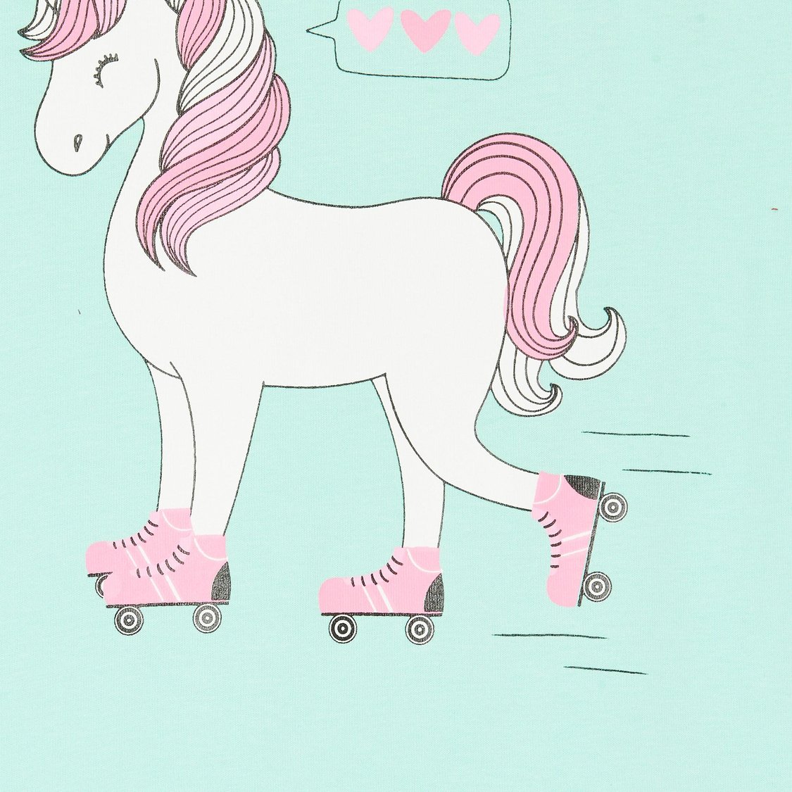 FAME FOREVER Girls Unicorn Print T-shirt