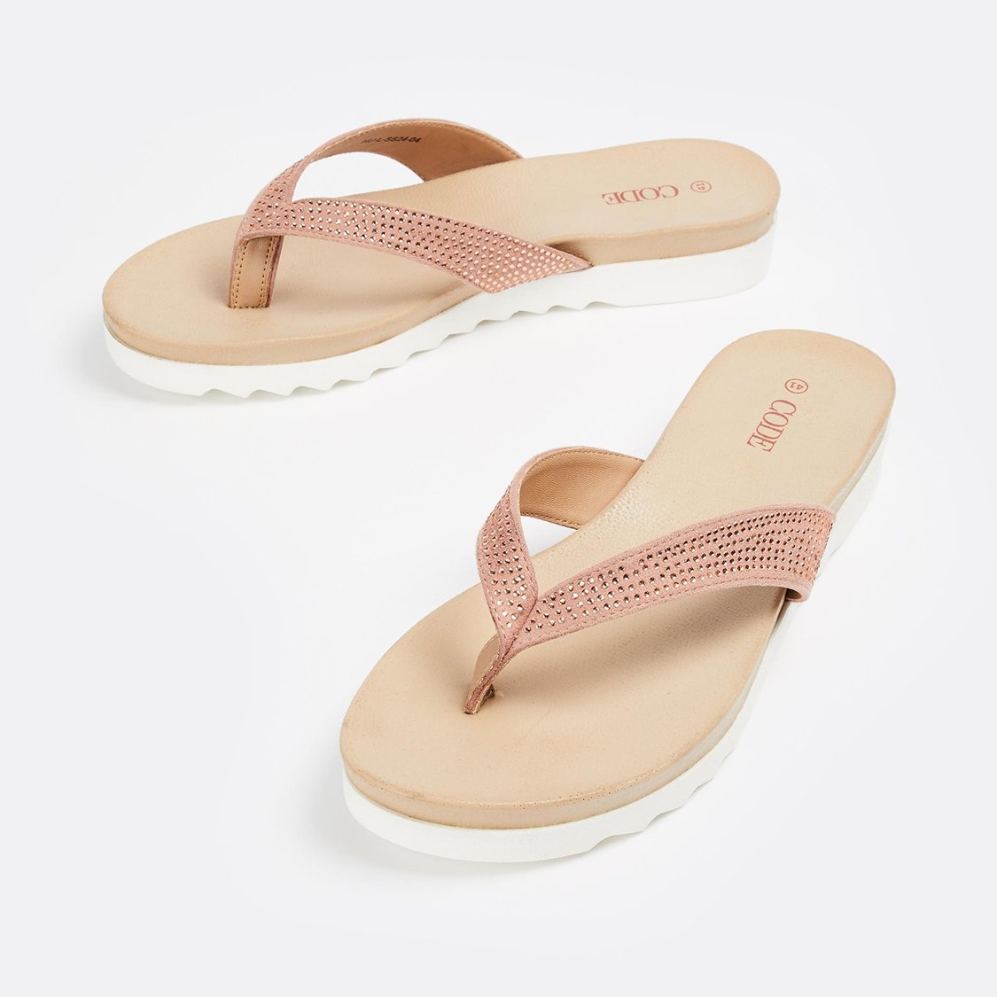 CODE Women Embellished Slippers