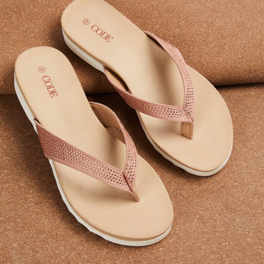 CODE Women Embellished Slippers