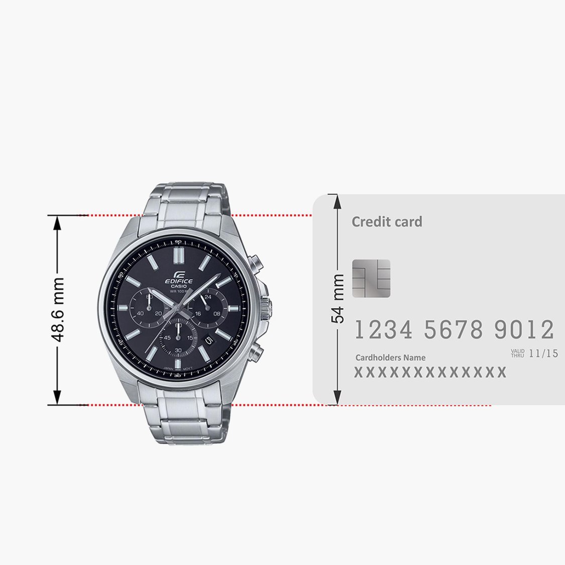 CASIO Men Contrast Dial Analog Watch - ED596