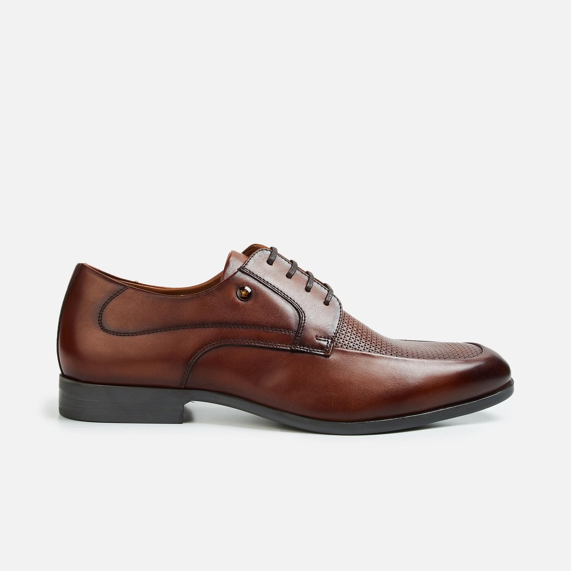 Buy LOUIS PHILIPPE Men Leather Textured Lace-Up Formal Shoes from