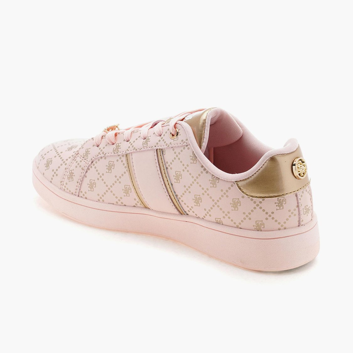 U.S. POLO ASSN. Beige Polyurethane Women's Sneaker