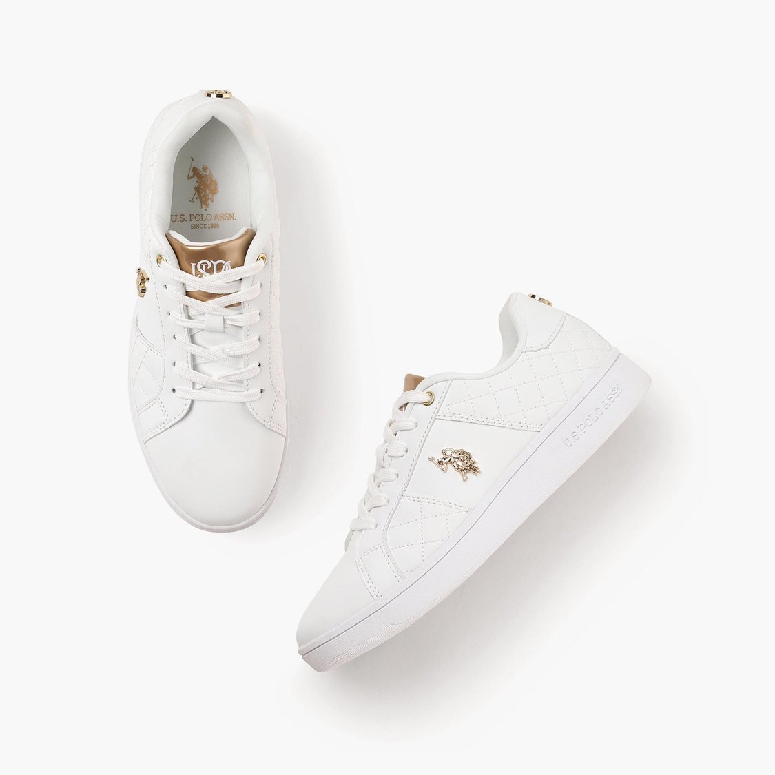 U.S. POLO ASSN. Women Quilted Logo Simone 2.0 Sneakers