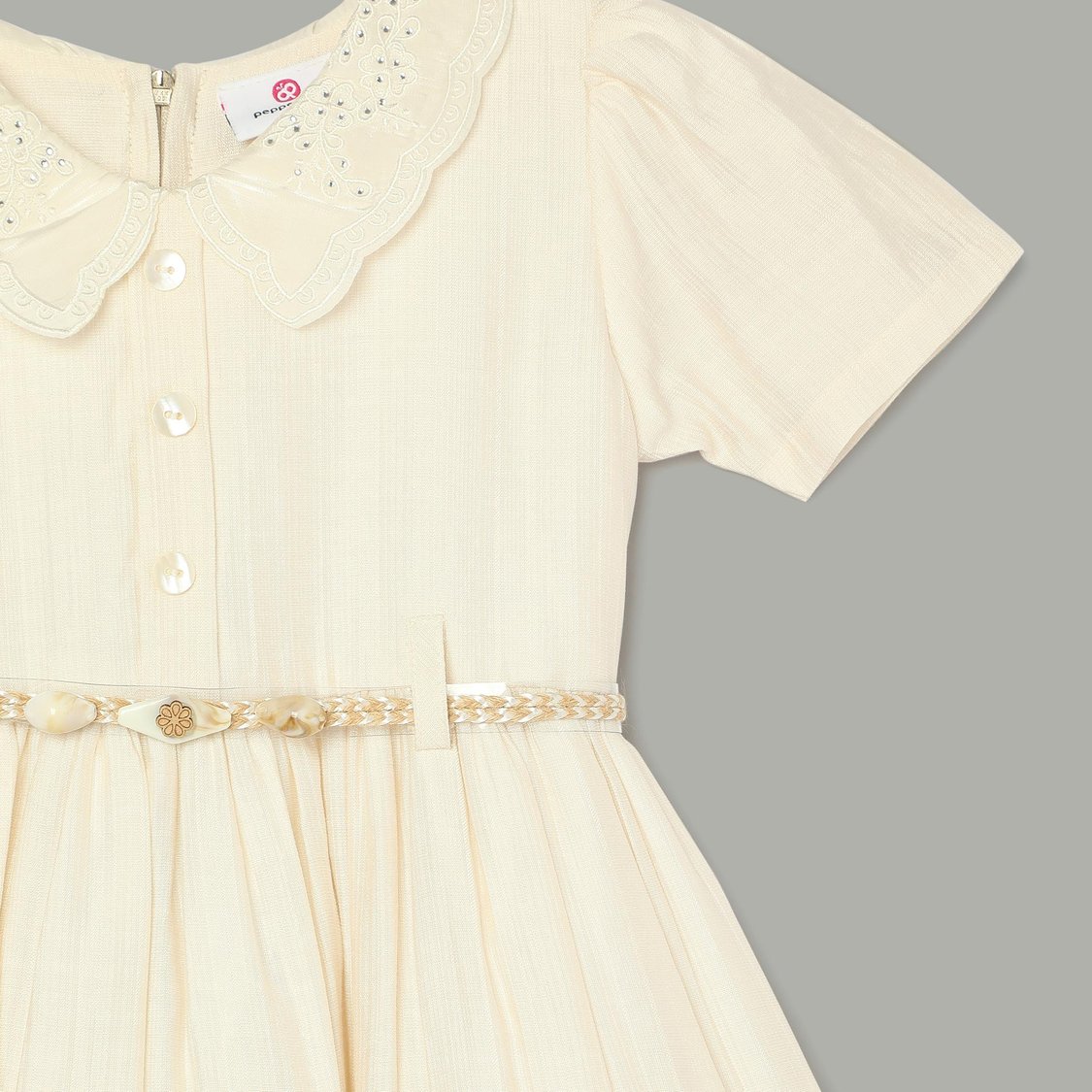 PEPPERMINT Girls Solid Dress