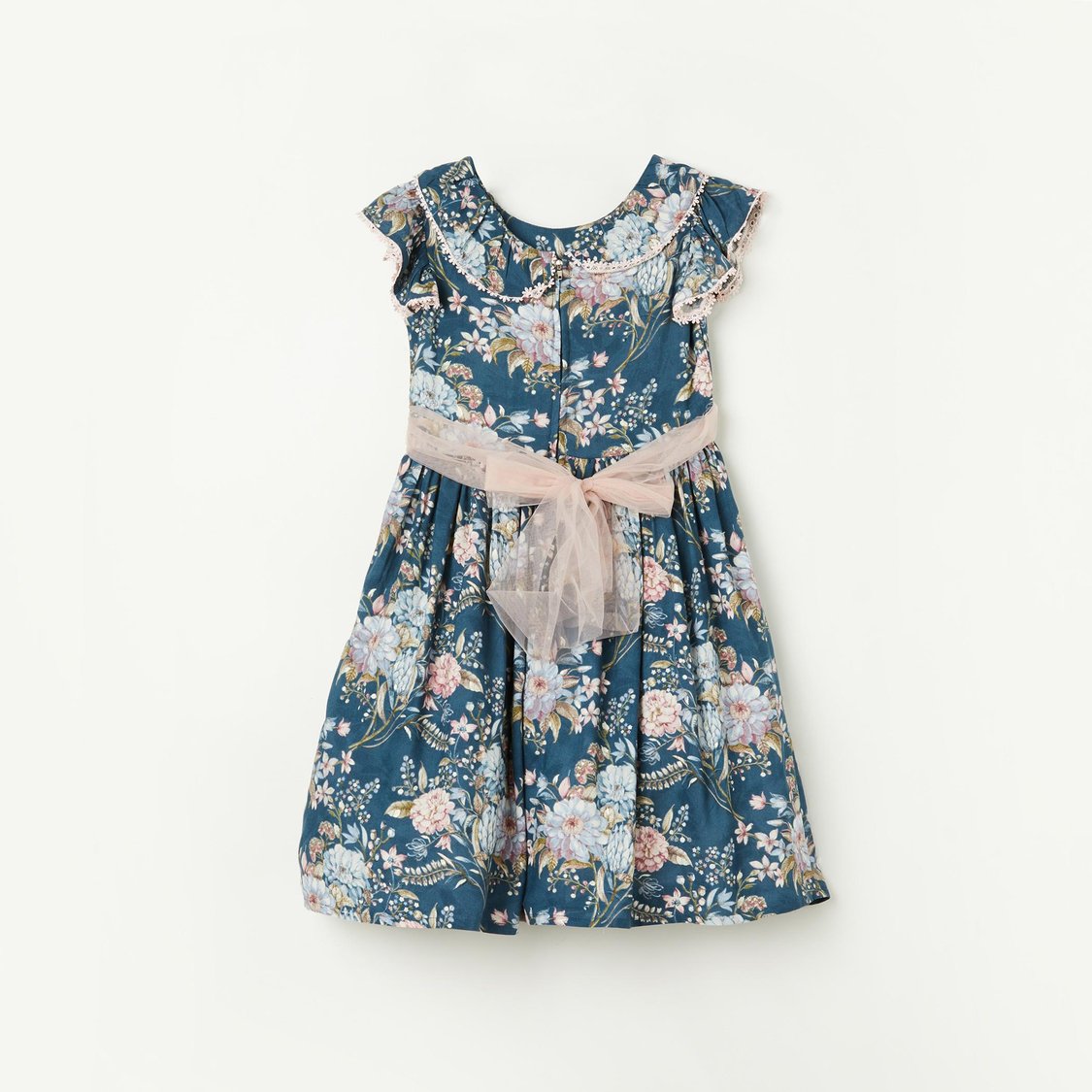 Buy PEPPERMINT Girls Floral Printed Fit & Flare Dress from Peppermint ...